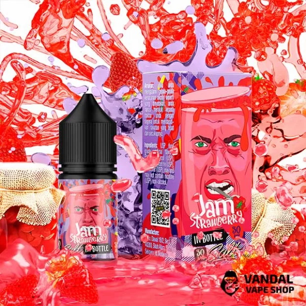 Жидкость In Bottle Salt 30 мл на солевом никотине 50 мг со вкусом клубничного джема