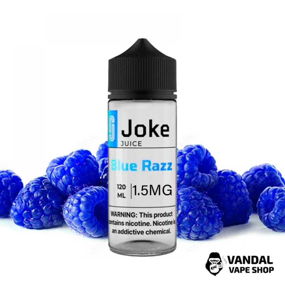 Жидкость Joke 120 мл на органическом никотине 1.5 мг со вкусом голубой малины