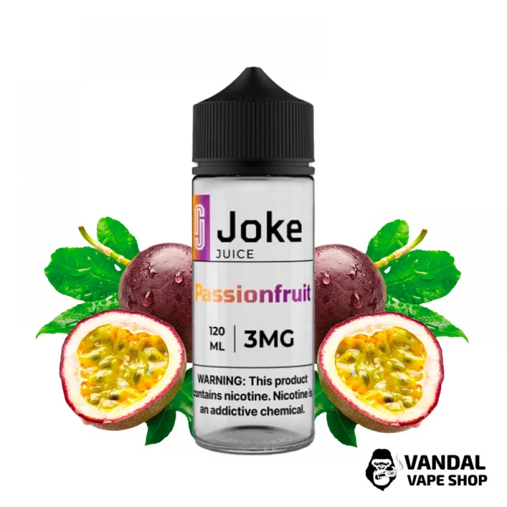 Рідина Joke 120 мл на органічному нікотині 3 мг зі смаком маракуї