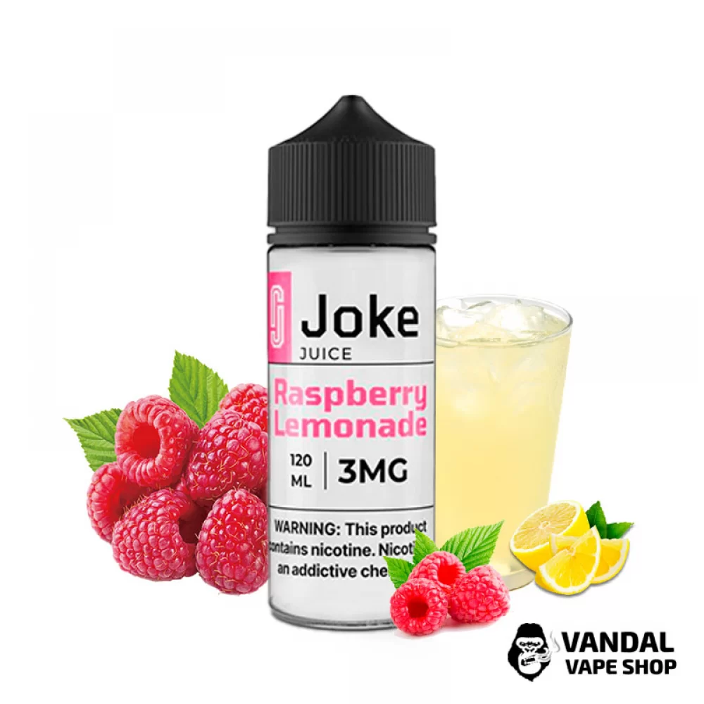 Жидкость Joke 120 мл на органическом никотине 6 мг со вкусом малинового лимонада Жидкость Joke 120 мл на органическом никотине 6 мг со вкусом малинового лимонада