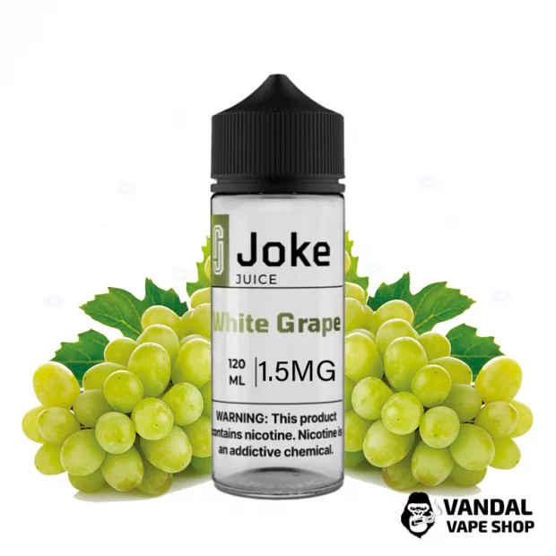 Жидкость Joke 120 мл на органическом никотине 1.5 мг со вкусом белого винограда