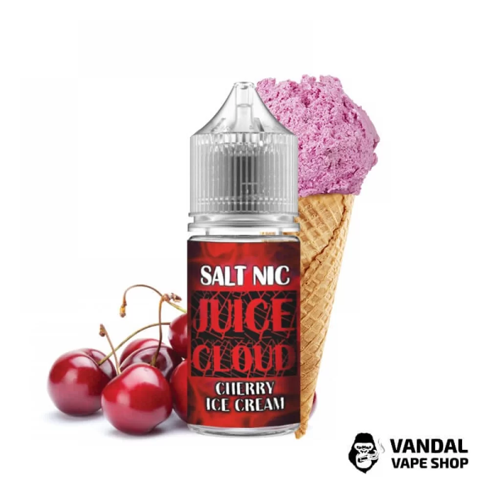 ЖИДКОСТЬ Juice Cloud - Cherry Ice Cream 30 мл 50 мг НА СОЛЕВОМ НИКОТИНЕ СО ВКУСОМ мороженого с вишней