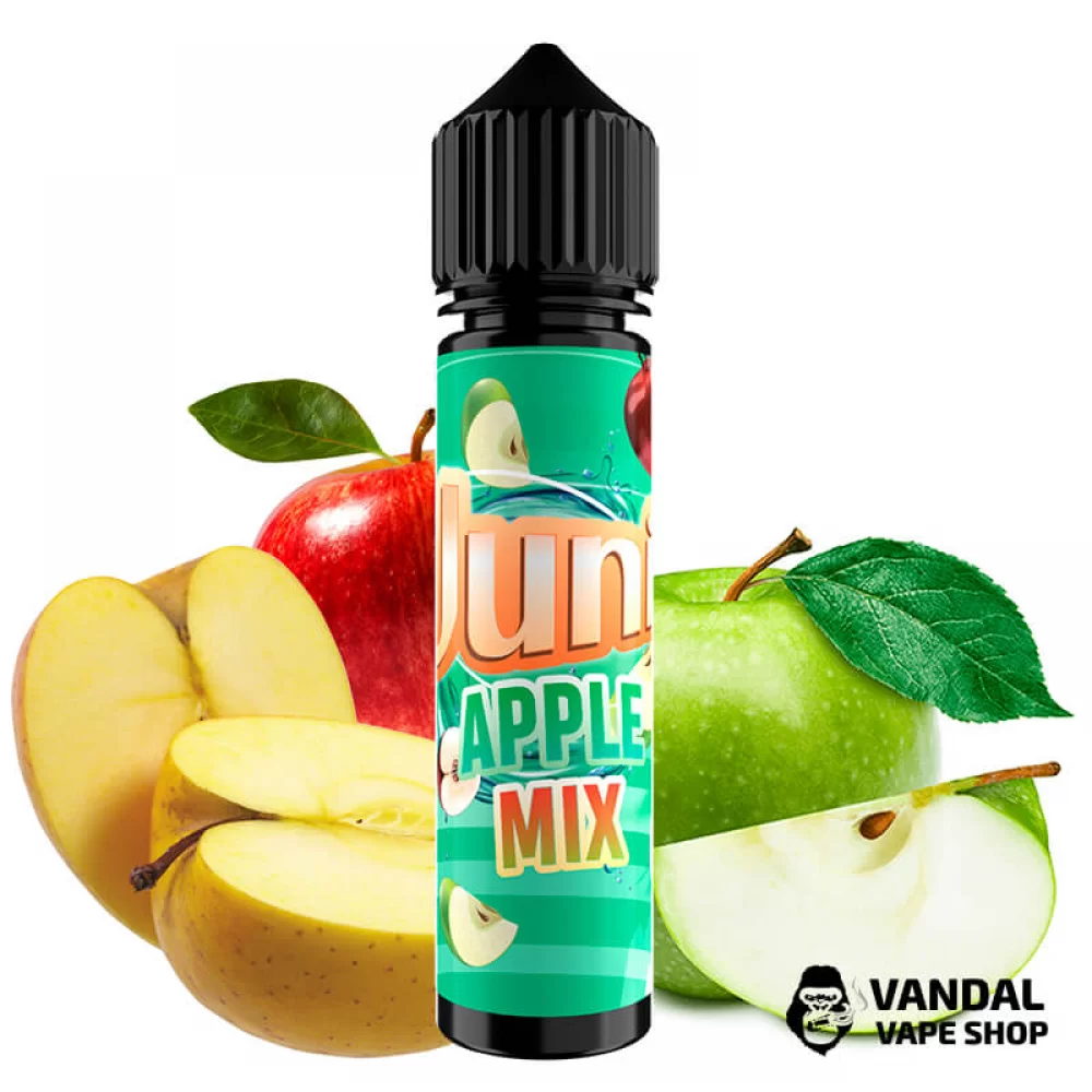 Рідина Juni 60 мл на органічному нікотині 0 мг зі смаком міксу яблук