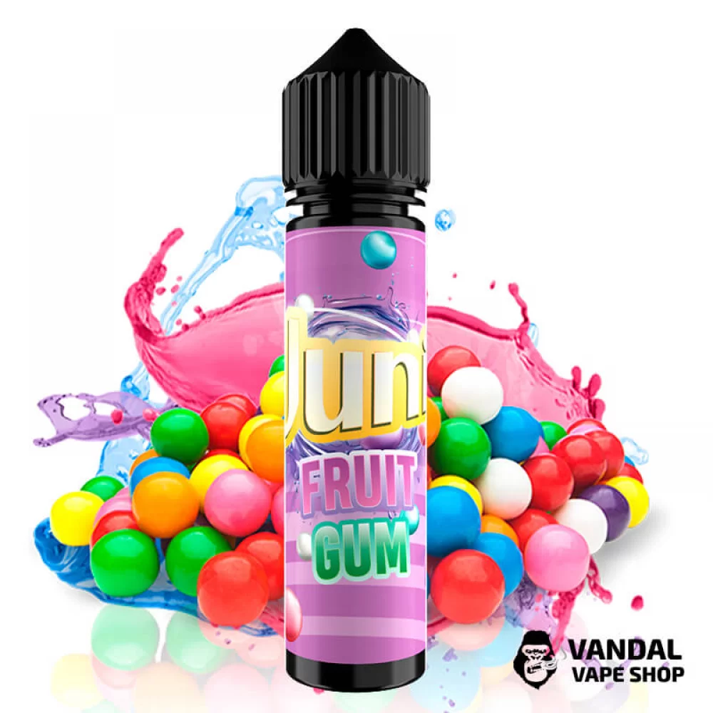 Жидкость Juni 60 мл на органическом никотине 6 мг со вкусом фруктовой жвачки Жидкость Juni 60 мл на органическом никотине 6 мг со вкусом фруктовой жвачки