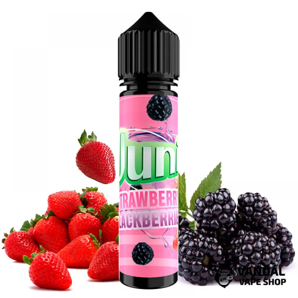 Жидкость Juni 60 мл на органическом никотине 6 мг со вкусом клубники и ежевики Жидкость Juni 60 мл на органическом никотине 6 мг со вкусом клубники и ежевики