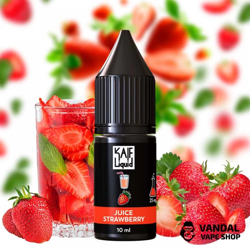 Жидкость Kaif Liquid Salt 10 мл на солевом никотине 50 мг со вкусом клубничного сока