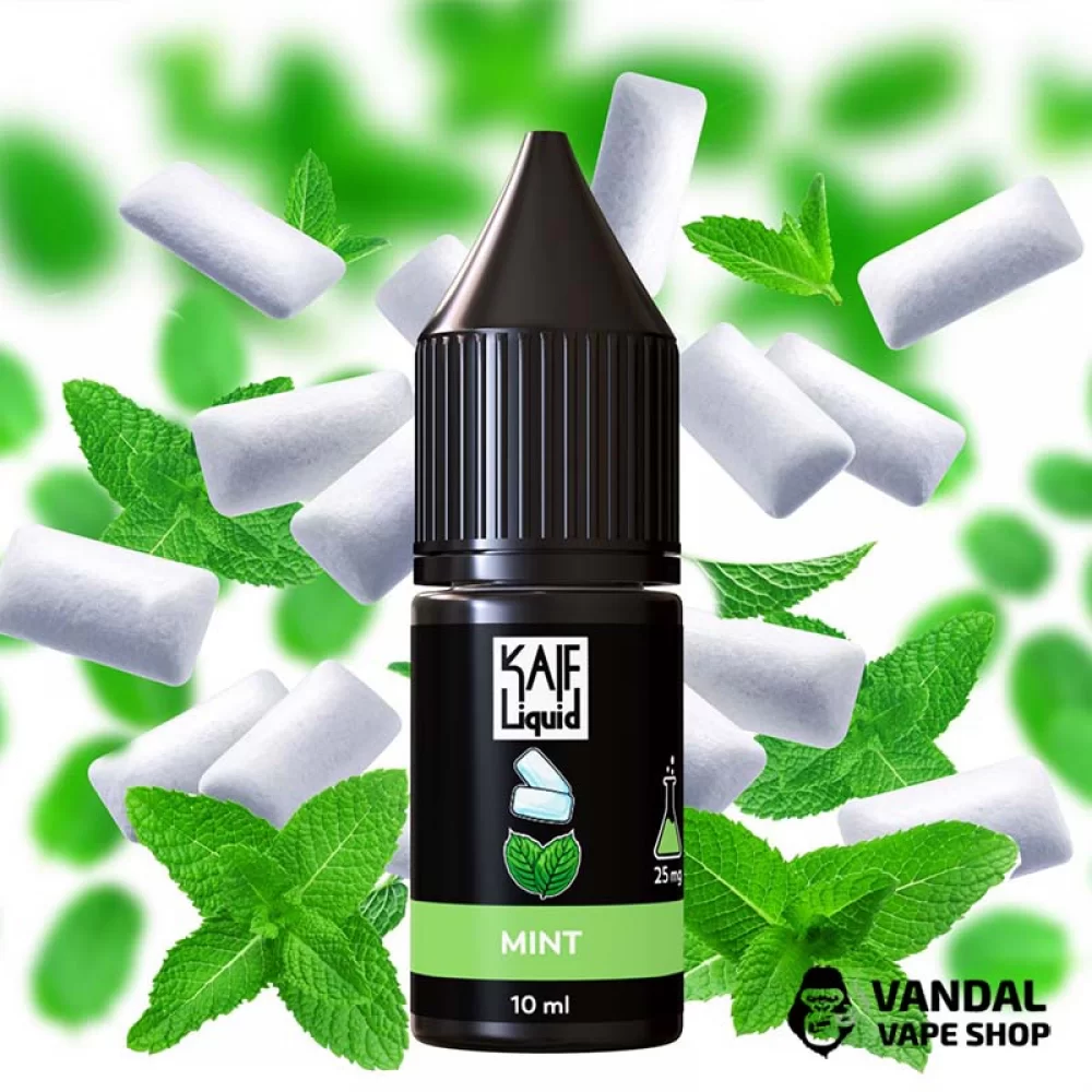 Рідина Kaif Liquid Salt 10 мл на сольовому нікотині 25 мг зі смаком м'яти