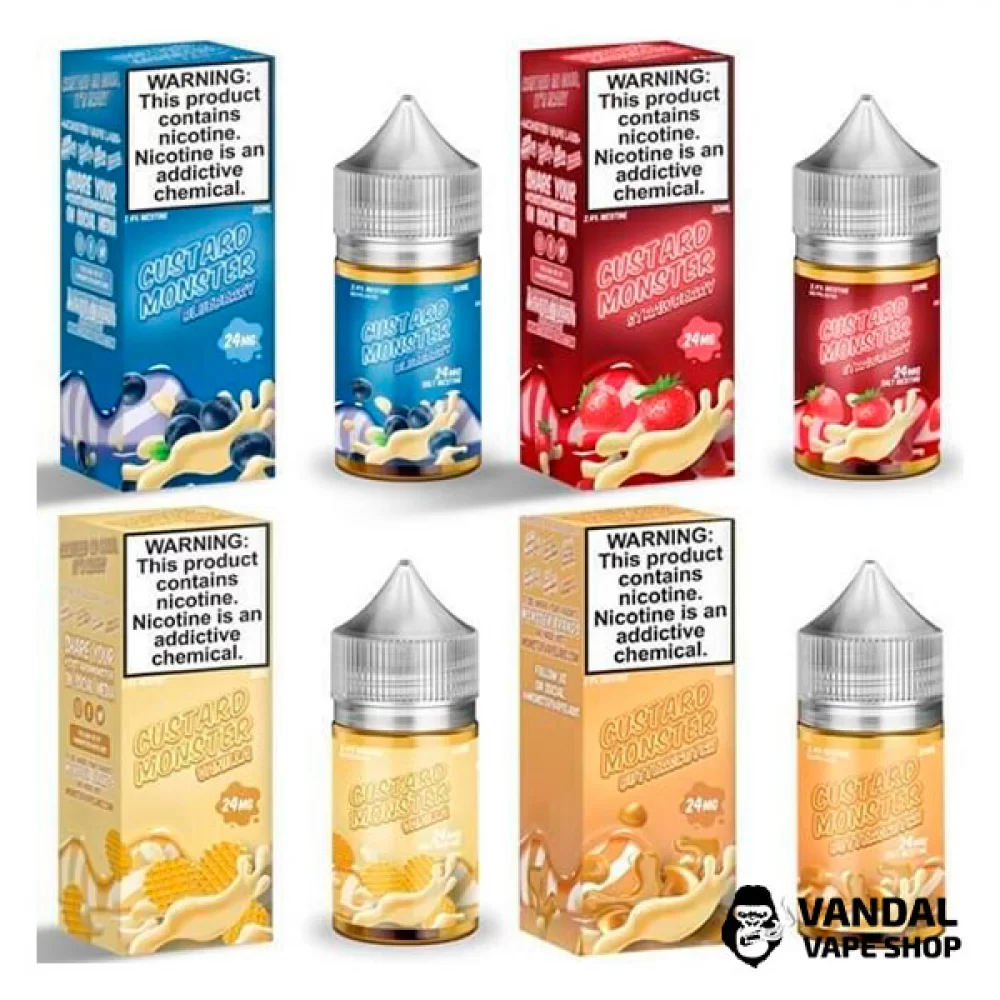 Премиальная солевая жидкость Custard Monster Salt 30 мл Премиальная солевая жидкость Custard Monster Salt 30 мл