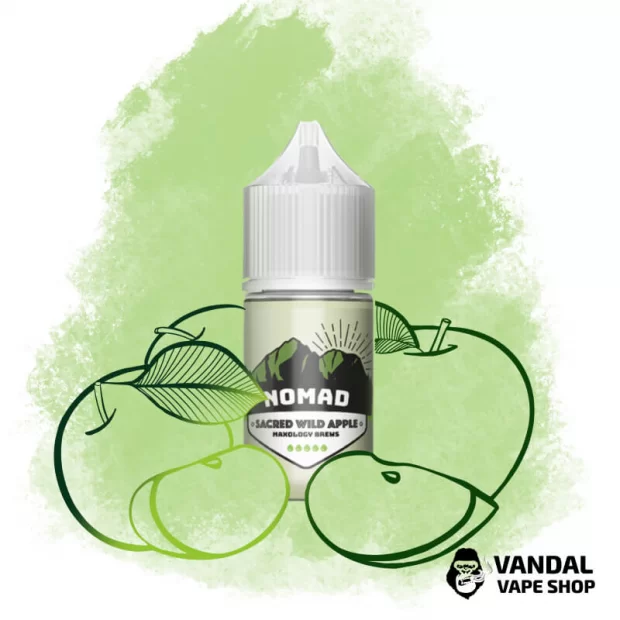 Жидкость NOMAD Salt 30 мл 50 мг на солевом никотине со вкусом зелёного яблока