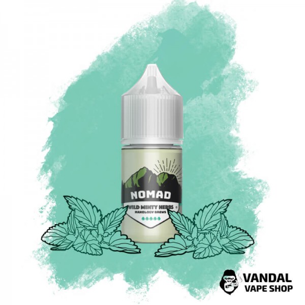 Жидкость NOMAD Salt 30 мл 50 мг на солевом никотине со вкусом мяты