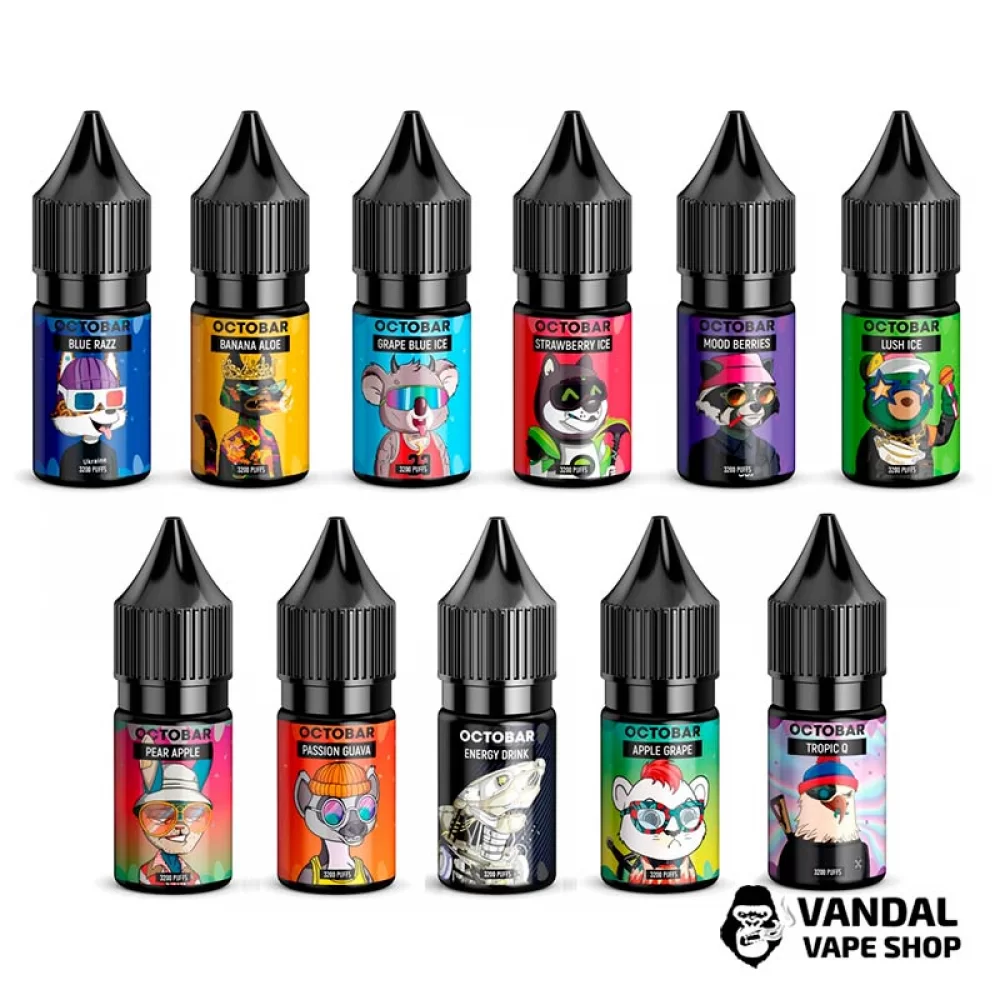 ЖИДКОСТЬ Octobar - 10 мл НА СОЛЕВОМ НИКОТИНЕ ЖИДКОСТЬ Octobar - 10 мл НА СОЛЕВОМ НИКОТИНЕ