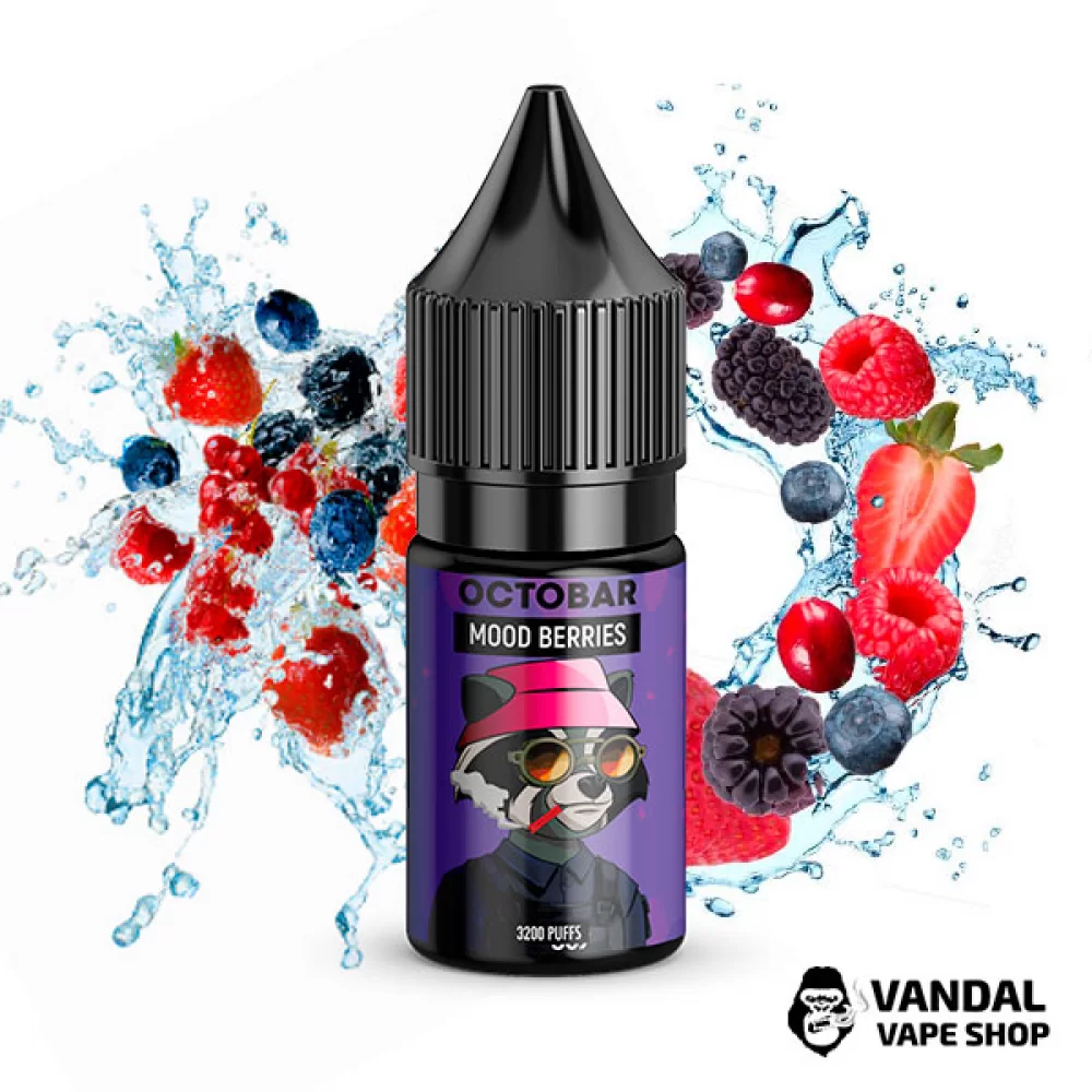 ЖИДКОСТЬ Octobar 10 мл НА СОЛЕВОМ НИКОТИНЕ 50 мг со вкусом микса ягод ЖИДКОСТЬ Octobar 10 мл НА СОЛЕВОМ НИКОТИНЕ 50 мг со вкусом микса ягод