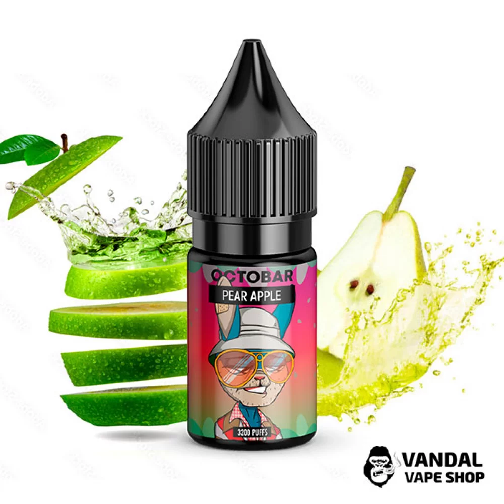 ЖИДКОСТЬ Octobar 10 мл НА СОЛЕВОМ НИКОТИНЕ 50 мг со вкусом груши и яблока ЖИДКОСТЬ Octobar 10 мл НА СОЛЕВОМ НИКОТИНЕ 50 мг со вкусом груши и яблока