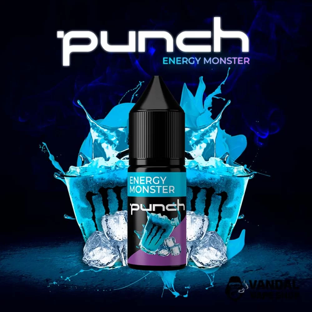 Жидкость Punch 15 мл, 65 мг на солевом никотине со вкусом энергетика со льдом Жидкость Punch 15 мл, 65 мг на солевом никотине со вкусом энергетика со льдом