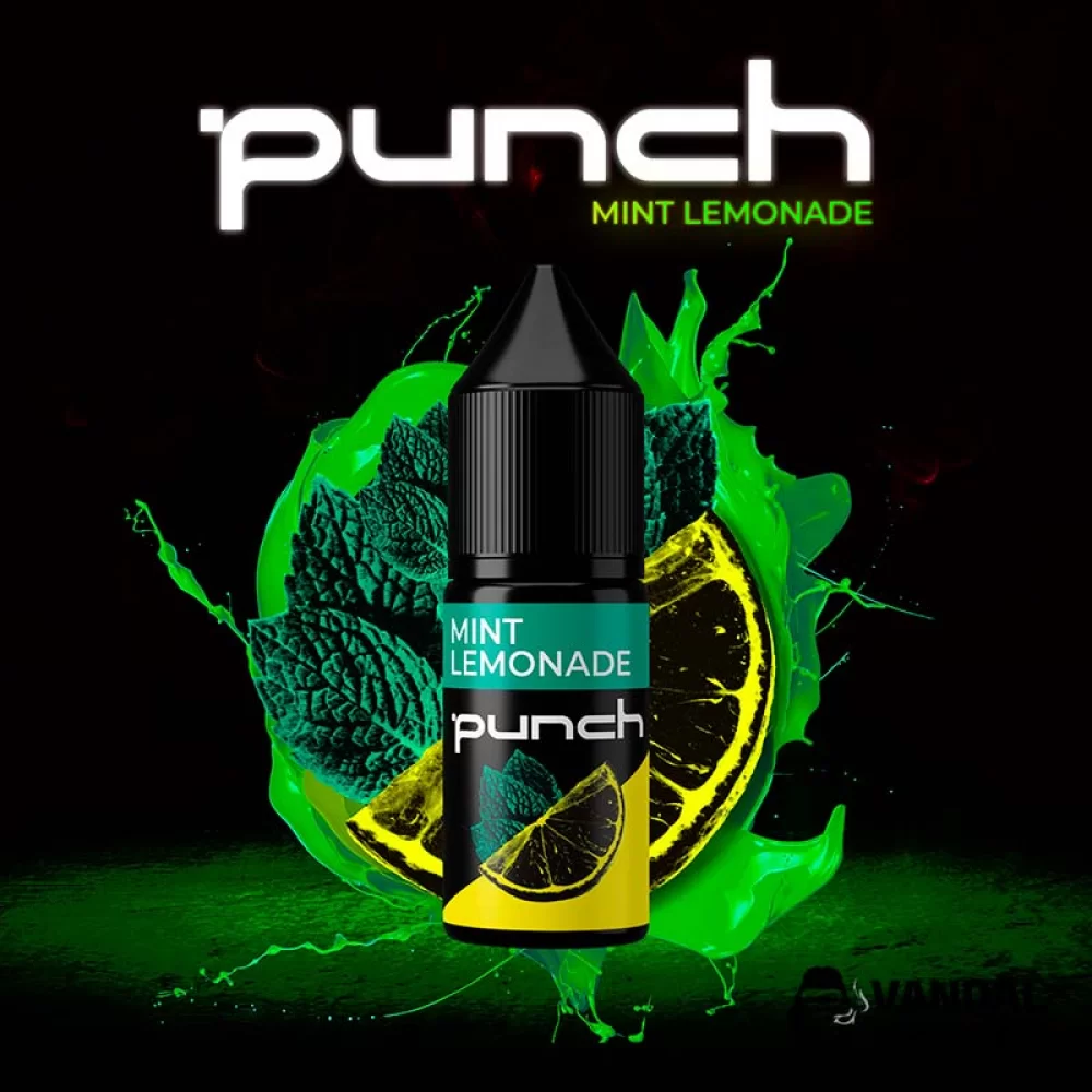 Жидкость Punch 15 мл, 50 мг на солевом никотине со вкусом мятного лимонада Жидкость Punch 15 мл, 50 мг на солевом никотине со вкусом мятного лимонада