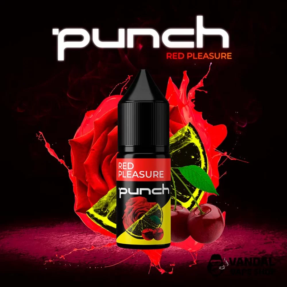 Жидкость Punch 15 мл, 50 мг на солевом никотине со вкусом вишни, розы и лимона Жидкость Punch 15 мл, 50 мг на солевом никотине со вкусом вишни, розы и лимона