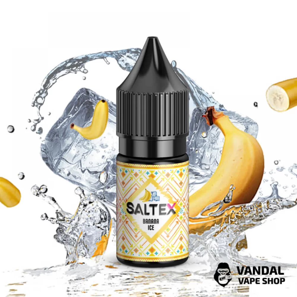 ЖИДКОСТЬ Saltex 10 мл НА СОЛЕВОМ НИКОТИНЕ со вкусом банана с холодком