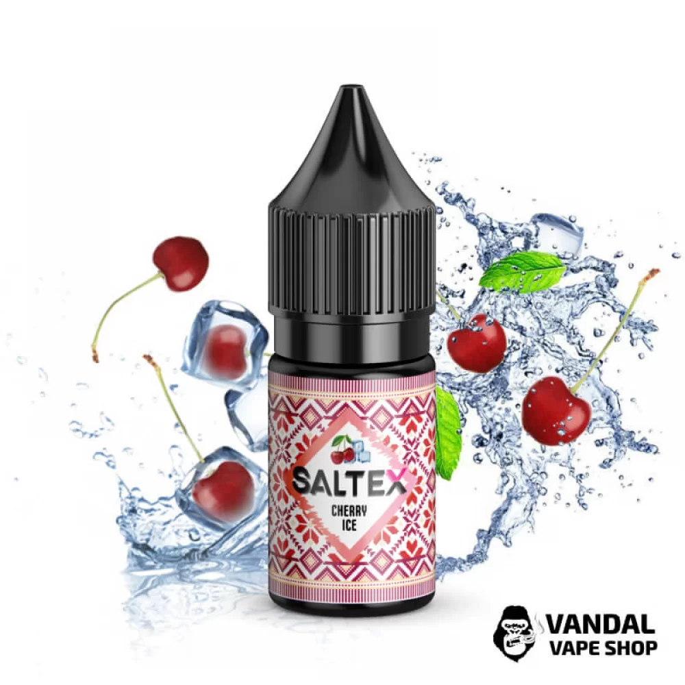 ЖИДКОСТЬ Saltex 10 мл НА СОЛЕВОМ НИКОТИНЕ со вкусом вишни с холодком