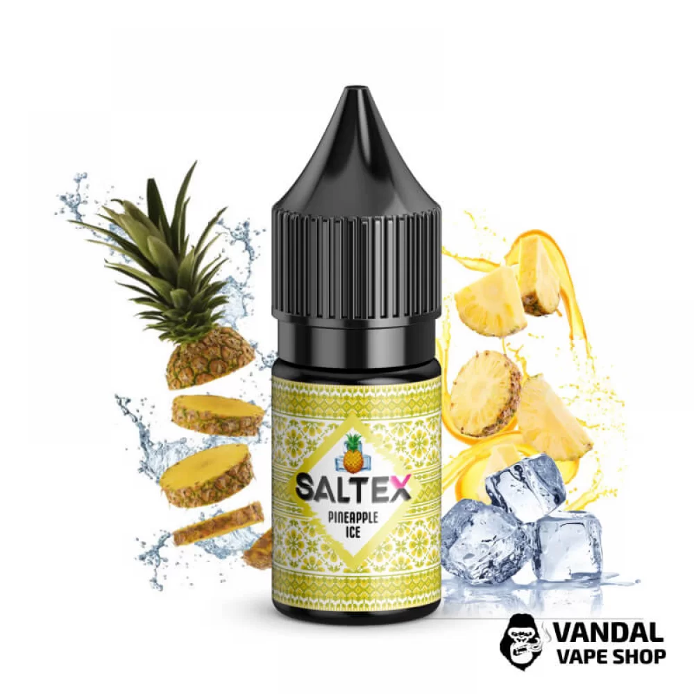 ЖИДКОСТЬ Saltex 10 мл НА СОЛЕВОМ НИКОТИНЕ со вкусом ананаса с холодком ЖИДКОСТЬ Saltex 10 мл НА СОЛЕВОМ НИКОТИНЕ со вкусом ананаса с холодком