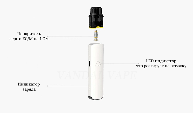Внешнее оформление AirsPops Pro Pod Kit